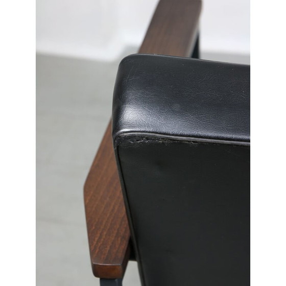 Image 1 of Vintage zwarte Bauhaus fauteuil, 1970