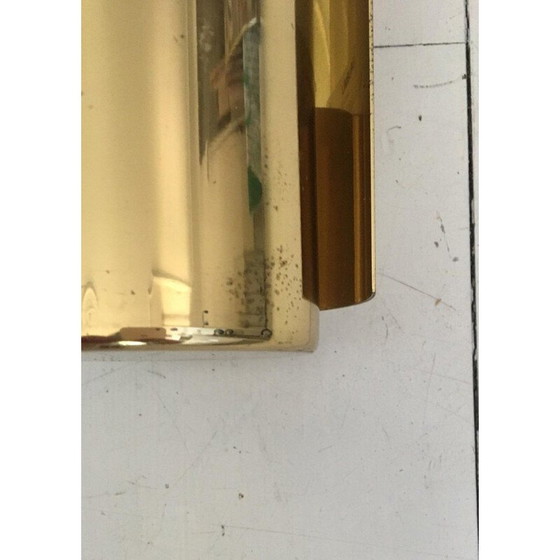 Image 1 of Vintage wandlamp in messing en opaal glas van Glashütte Limburg