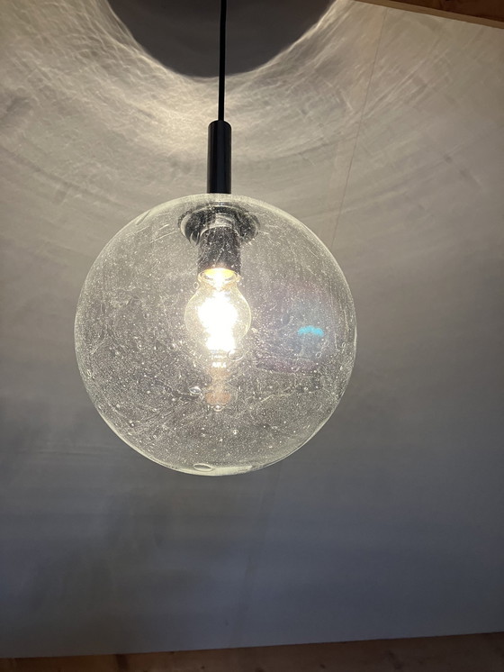 Image 1 of Vintage Glazen Bubbel Hanglamp, Super Lichteffect!