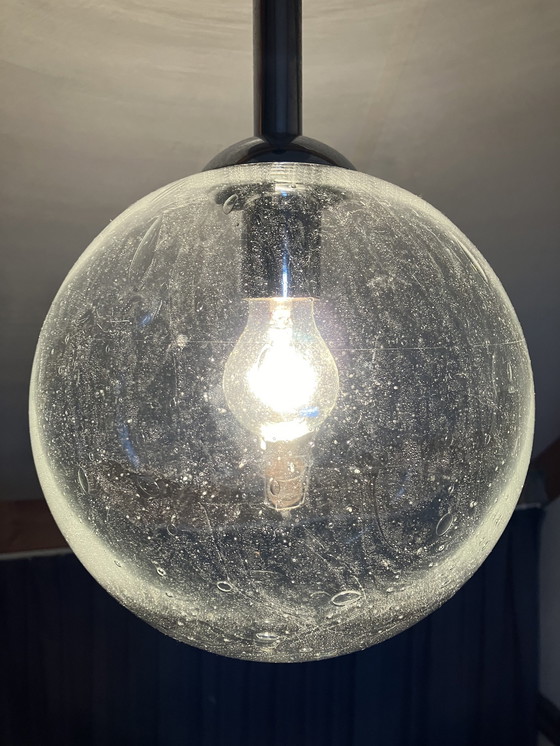 Image 1 of Vintage Glazen Bubbel Hanglamp, Super Lichteffect!