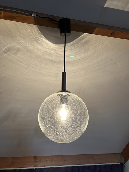 Vintage Glazen Bubbel Hanglamp, Super Lichteffect!