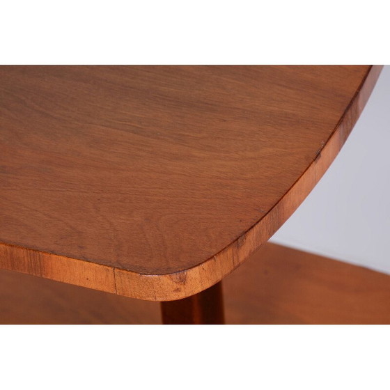 Image 1 of Vintage walnoten Art Deco vloerlamp door J. Halabala voor UP Závody, Tsjechië 1930