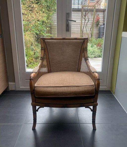 Faux Bamboo Fauteuil Giorgetti Stijl