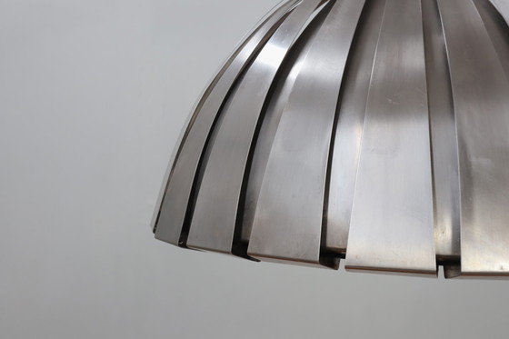 Image 1 of Calotta Stalen Hanglamp Martinelli Luce 1960S