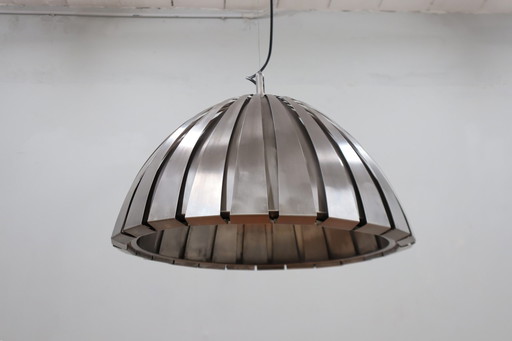 Calotta Stalen Hanglamp Martinelli Luce 1960S