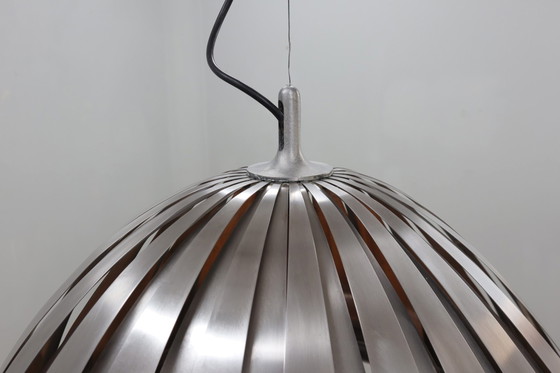 Image 1 of Calotta Stalen Hanglamp Martinelli Luce 1960S