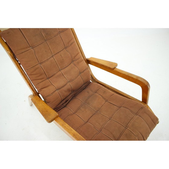 Image 1 of Vintage stoffen fauteuil van Jan Vanek, Tsjecho-Slowakije 1960