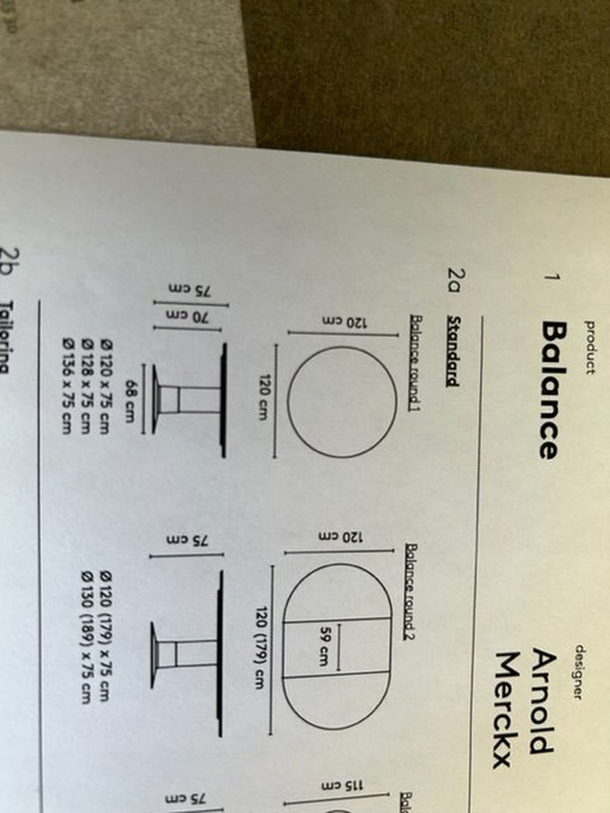 Image 1 of Balance Tafel Arco 120-179 Arnold Merckx