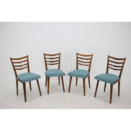Set van 4 vintage stoelen, Tsjecho-Slowakije 1960