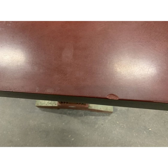 Image 1 of Vintage rode houten salontafel van Fischel