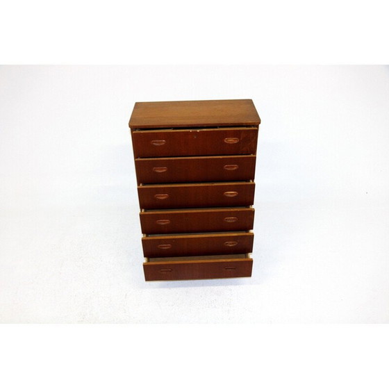 Image 1 of Scandinavische vintage teakhouten ladekast, 1950