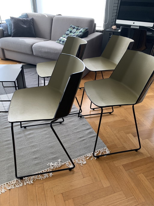 4x Mdf Italia Aïku Stoelen