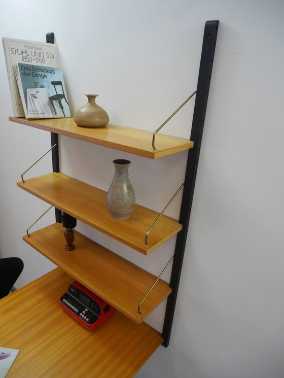 Image 1 of Reksysteem met tafel / bureau V. France & Daverkosen Cado