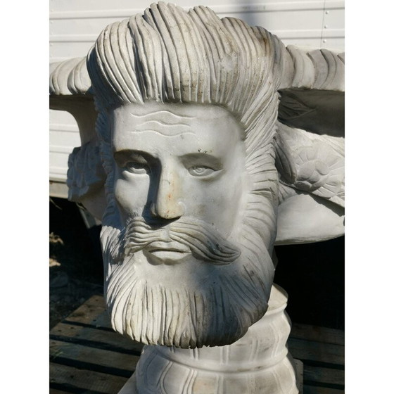 Image 1 of Paar vintage Carrara marmeren waskommen, 1920