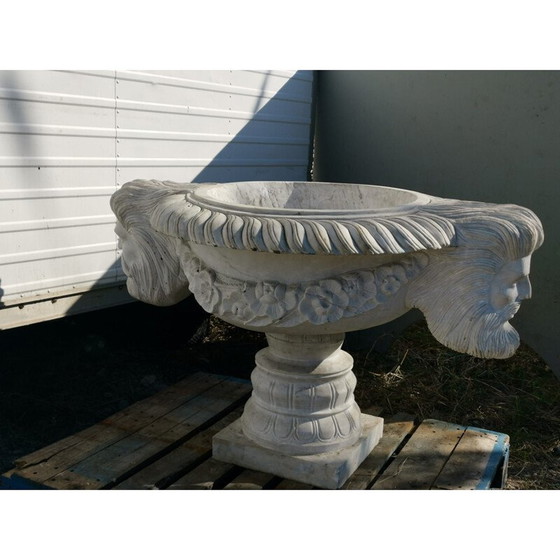 Image 1 of Paar vintage Carrara marmeren waskommen, 1920