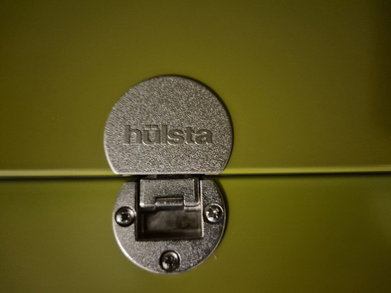 Image 1 of 2X Hulsta Lilac - Wandmeubel - Groen - Hoogglans - Design