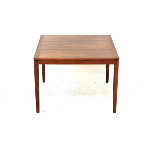 Vintage rozenhouten bijzettafel, Zweden 1960