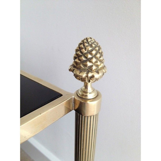 Image 1 of Vintage bronzen en messing salontafel voor Maison Baguès, Frankrijk 1940