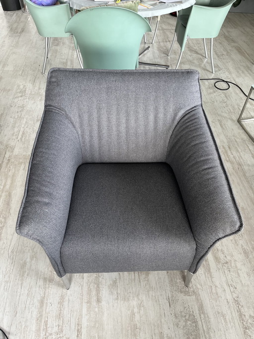 Leolux bank & 2 Leolux fauteuils