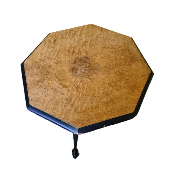 Image 1 of Franse Bijzettafel Op Driepoot, Eind 19E Eeuw