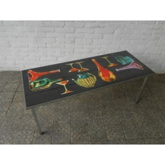 Image 1 of Vintage Tegeltableau 40 Tegels, Unieke Decoratie - jaren 1960