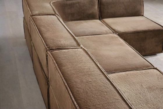 Image 1 of Cor Trio Modulaire Sofa In Bruin Teddy Van Team Form Ag, 1970S