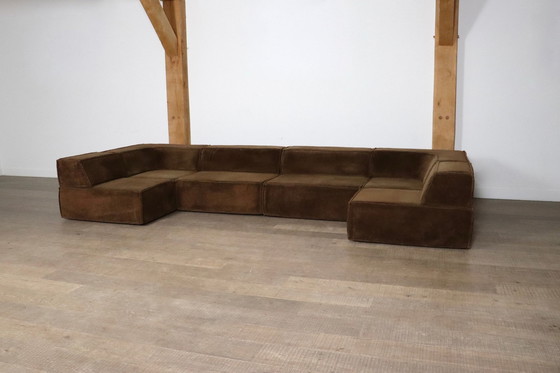 Image 1 of Cor Trio Modulaire Sofa In Bruin Teddy Van Team Form Ag, 1970S