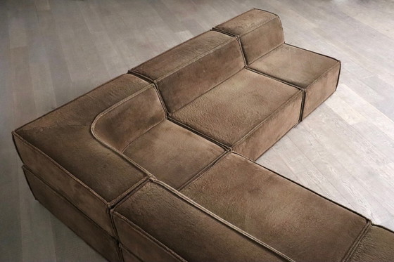 Image 1 of Cor Trio Modulaire Sofa In Bruin Teddy Van Team Form Ag, 1970S