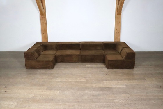 Image 1 of Cor Trio Modulaire Sofa In Bruin Teddy Van Team Form Ag, 1970S