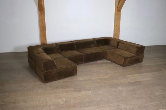 Image 1 of Cor Trio Modulaire Sofa In Bruin Teddy Van Team Form Ag, 1970S