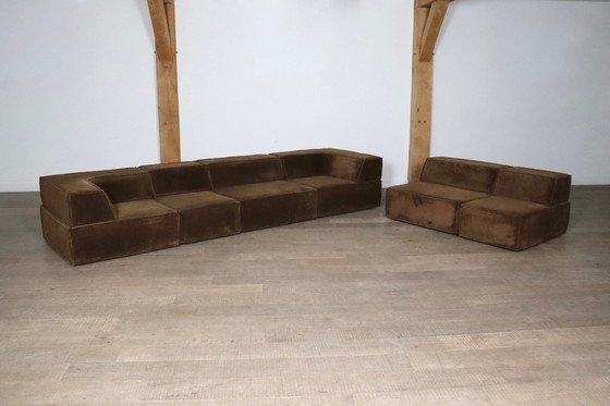 Image 1 of Cor Trio Modulaire Sofa In Bruin Teddy Van Team Form Ag, 1970S