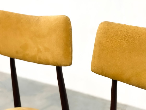 Image 1 of 4x Vintage Italiaanse palissander eetkamerstoelen