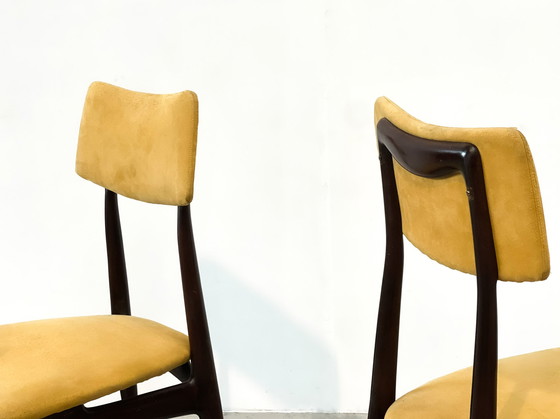 Image 1 of 4x Vintage Italiaanse palissander eetkamerstoelen