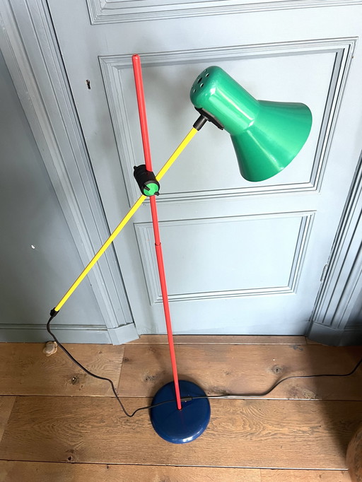 Vintage Massive Veneta Lumi Vloerlamp Memphis Stijl