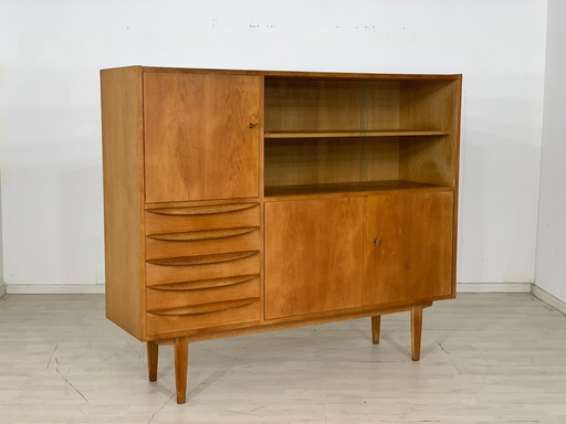 Mid Century hellerau hoge kast woonkamer vintage