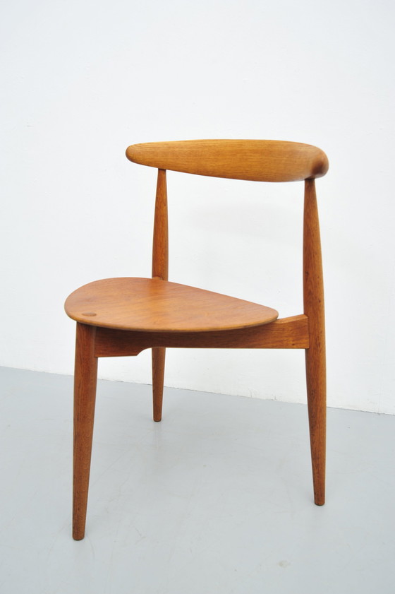 Image 1 of Hans J. Wegner Hart Stoel Fh4104 eikenhout 1952