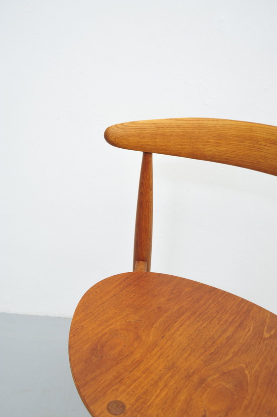 Image 1 of Hans J. Wegner Hart Stoel Fh4104 eikenhout 1952