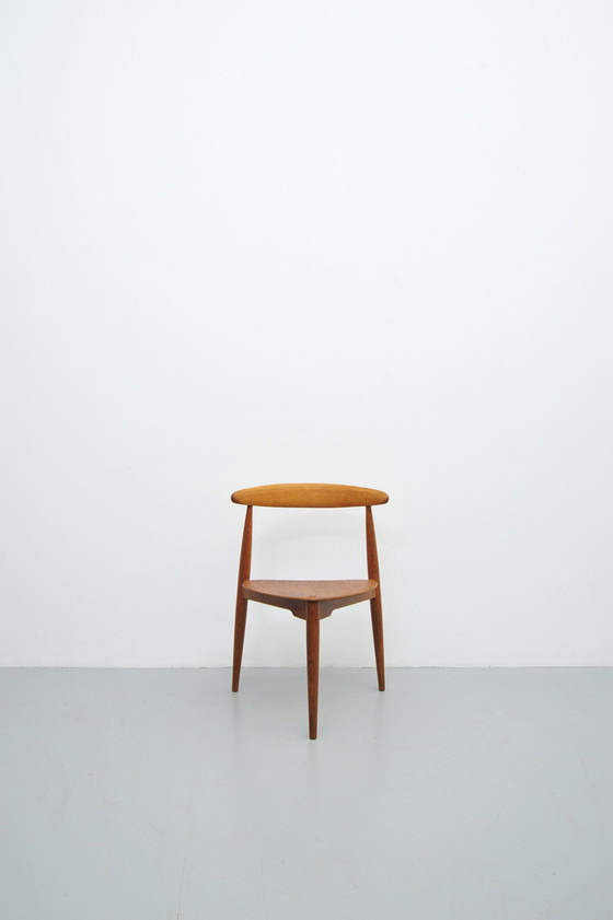 Image 1 of Hans J. Wegner Hart Stoel Fh4104 eikenhout 1952