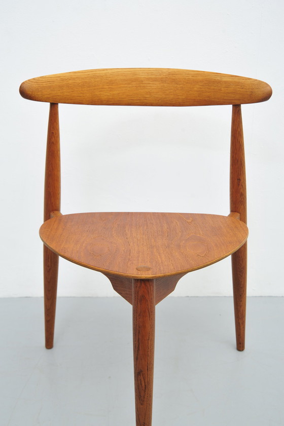 Image 1 of Hans J. Wegner Hart Stoel Fh4104 eikenhout 1952