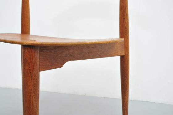 Image 1 of Hans J. Wegner Hart Stoel Fh4104 eikenhout 1952