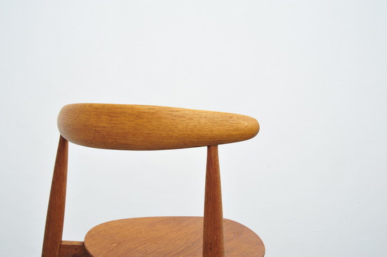 Image 1 of Hans J. Wegner Hart Stoel Fh4104 eikenhout 1952