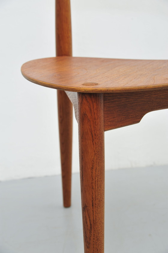 Image 1 of Hans J. Wegner Hart Stoel Fh4104 eikenhout 1952