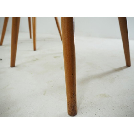 Image 1 of Set van 4 vintage houten stoelen van Antonin Suman, 1960
