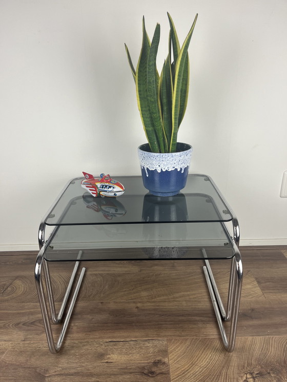 Image 1 of 2x Vintage Space age Nesting table