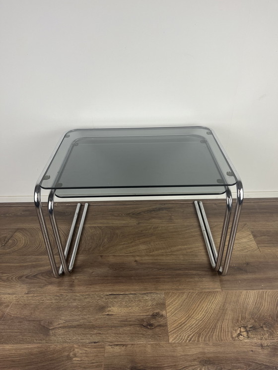 Image 1 of 2x Vintage Space age Nesting table