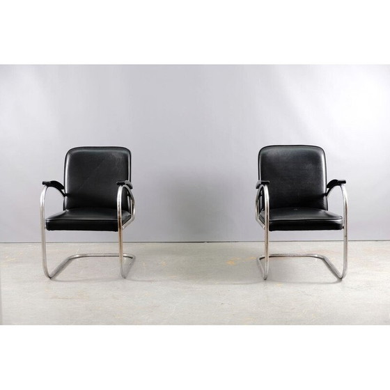 Image 1 of Paar vintage RS 7 stalen fauteuils van Mauser Works Waldeck, Duitsland 1949