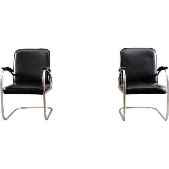 Image 1 of Paar vintage RS 7 stalen fauteuils van Mauser Works Waldeck, Duitsland 1949