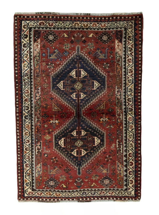 Handgeknoopt Shiraz Nomaden Vloerkleed - 175 X 118 Cm - Traditie en Authenticiteit