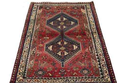 Handgeknoopt Shiraz Nomaden Vloerkleed - 175 X 118 Cm - Traditie en Authenticiteit