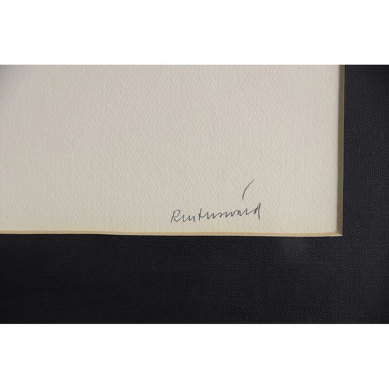 Image 1 of Vintage kleurenlitho van Carl Fredrik Reuterswärd voor Abrakadabra, 1990